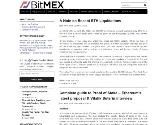 Bitmex Blog