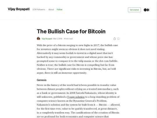 Bullish Case for Bitcoin